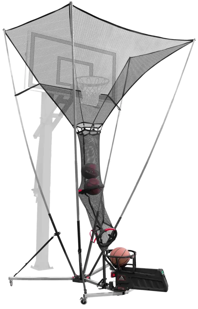 Isometric full system APEX basketball shooting machine by PowerArc Sports